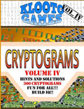 KLOOTO Games CRYPTOGRAMS Vol. IV - Paperback