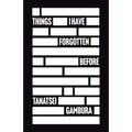 Things I Have Forgotten Before - Paperback