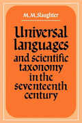 Universal Languages and Scientific Taxonomy in the Seventeenth Century - Paperback