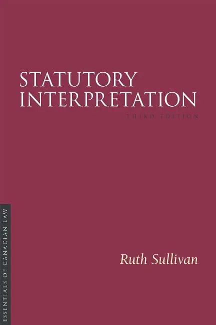 Statutory Interpretation 3/E - Paperback
