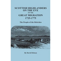 Scottish Highlanders on the Eve of the Great Migration, 1725-1775. the People of the Hebrides - Paperback