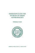 Democritus and the Sources of Greek Anthropology - Paperback