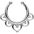 Beads and Balloons Non-Pierced Clip On Fake Septum Ring