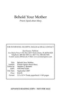 Behold Your Mother: Priests Speak about Mary - Paperback