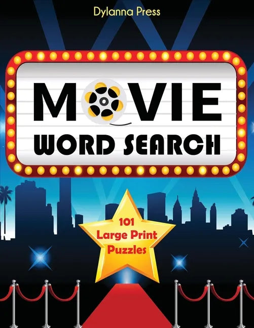 Movie Word Search: 101 Large Print Puzzles - Paperback