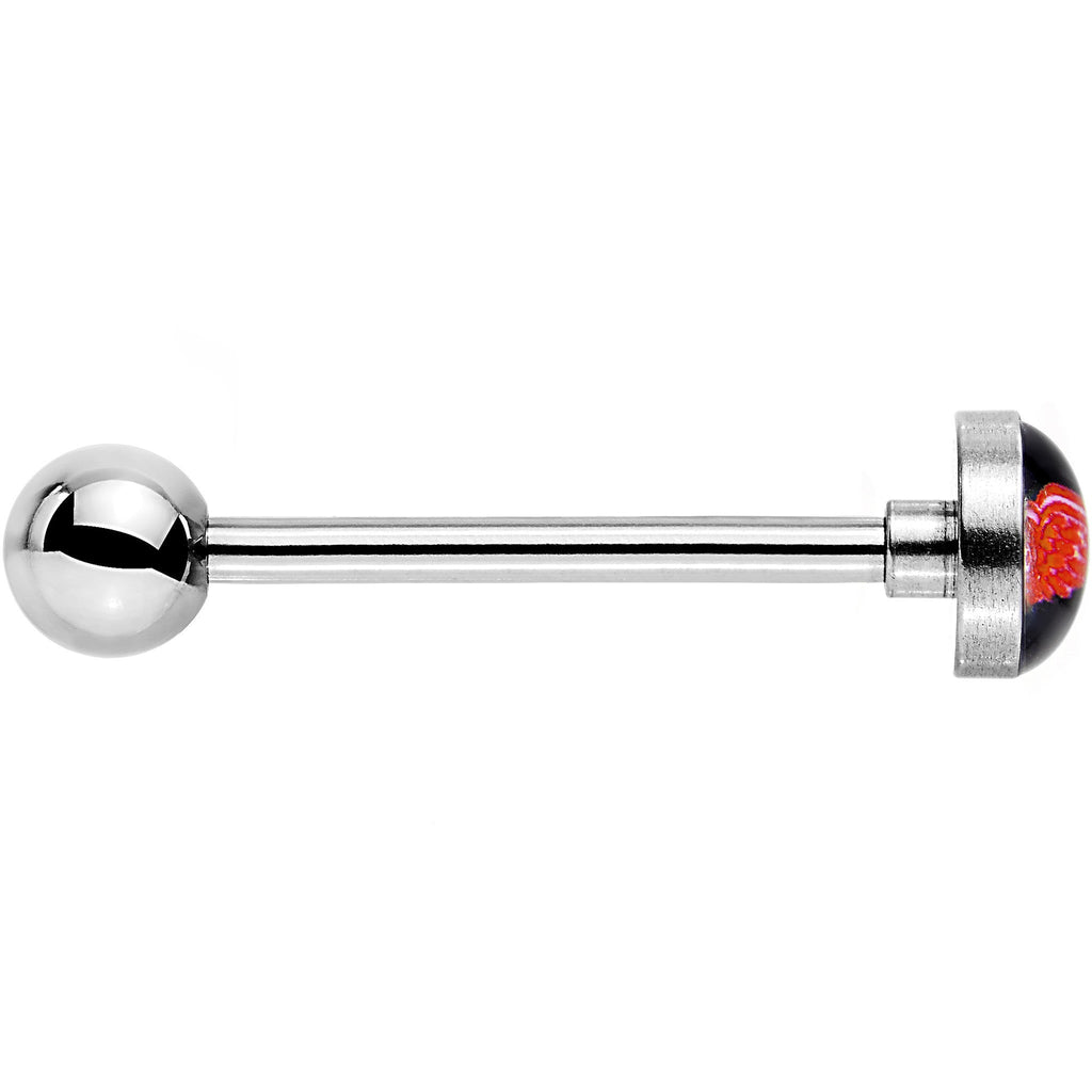 Officially Licensed NHL Detroit Red Wings Logo Tongue Ring