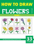 How to Draw Flowers for Kids - Volume 1 - Paperback