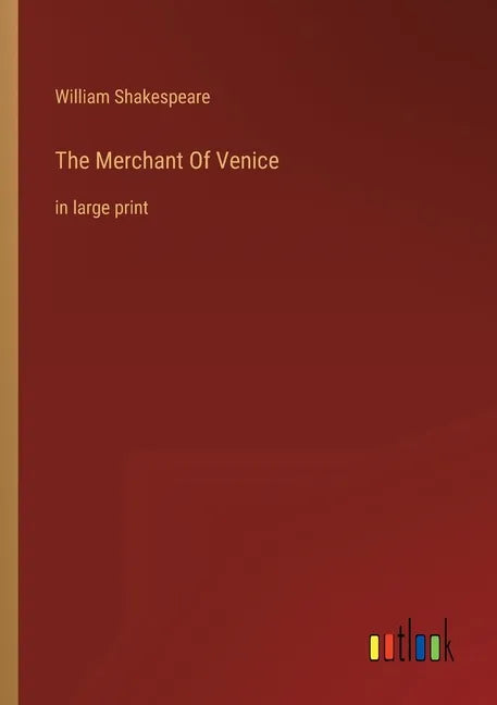 The Merchant Of Venice: in large print - Paperback