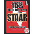 Spanish TEKS 3rd Grade Math Test Prep for STAAR - Paperback