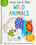 Color, Cut, and Fold: Wild Animals - Paperback