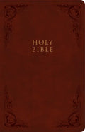 KJV Large Print Personal Size Reference Bible, Burgundy Leathertouch, Indexed - Imitation Leather