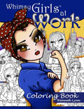 Whimsy Girls at Work Coloring Book - Paperback