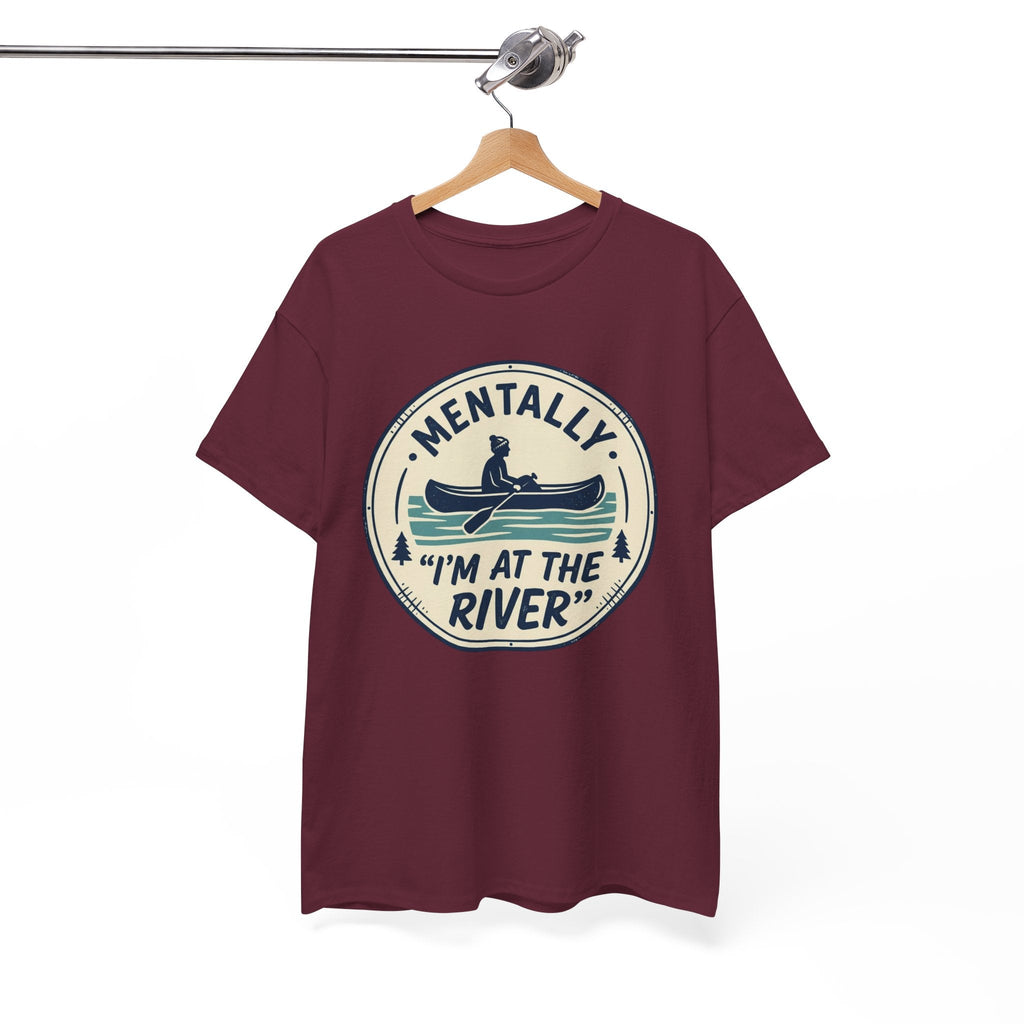 "Mentally I’m At The River" Canoe Graphic Tee