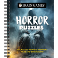 Brain Games - Horror Puzzles: 150+ Puzzles Inspired by Spooky Films and Dark Haunts - Spiral