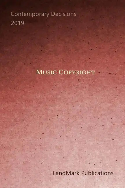 Music Copyright - Paperback