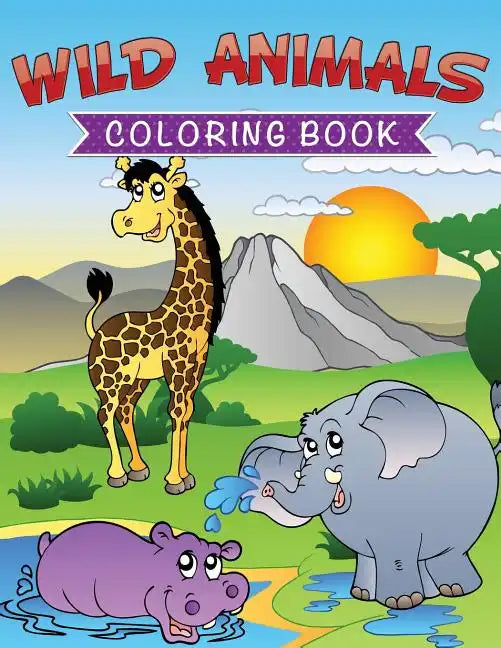 Wild Animals Coloring Book - Paperback