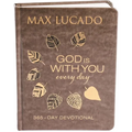 God Is with You Every Day, Deluxe Leathersoft Over Board: Daily Devotions of Hope and Comfort for When Life Feels Uncertain (a 365-Day Devotional) - Imitation Leather