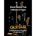 Blank Guitar Tab Tablature Paper: Blank Guitar Tab Book with over 100 Pages of Guitar Chord Diagrams and Tablature Writing Paper - Paperback