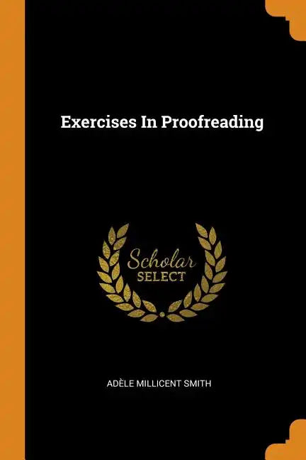 Exercises in Proofreading - Paperback