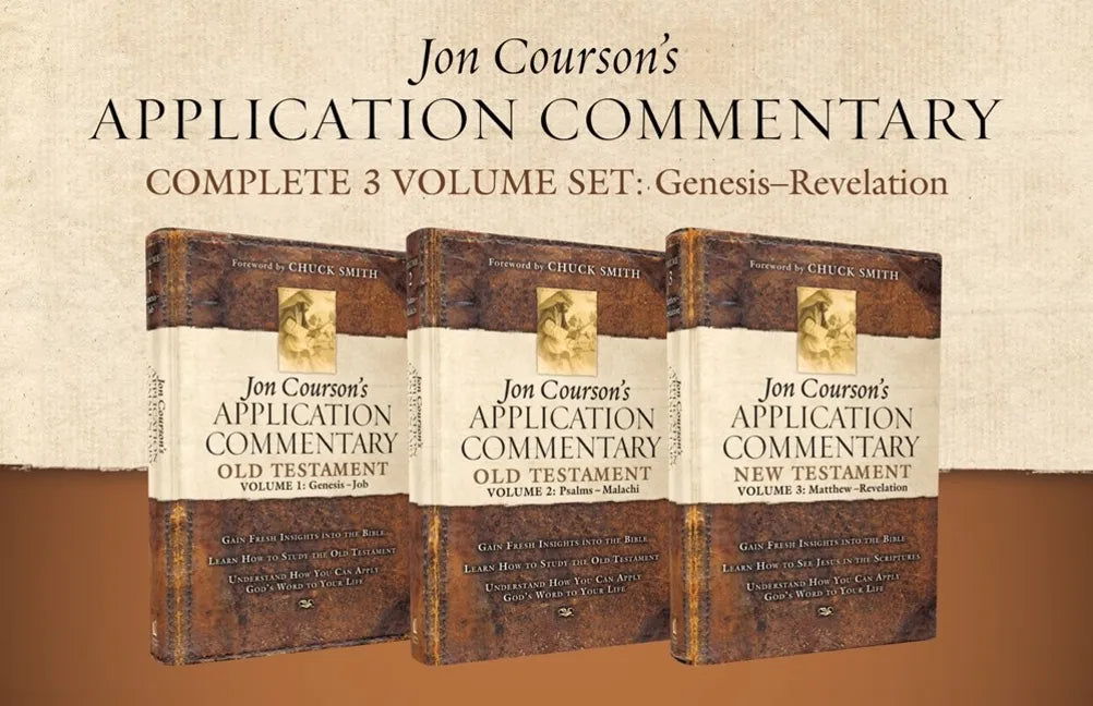 Jon Courson's Application Commentary, Complete 3-Volume Set: Genesis - Revelation - Hardcover