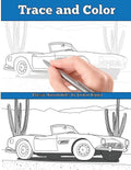 Trace and Color: Classic Automobiles: Adult Activity Book - Paperback