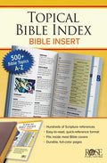 Topical Bible Index: Bible Insert - Paperback