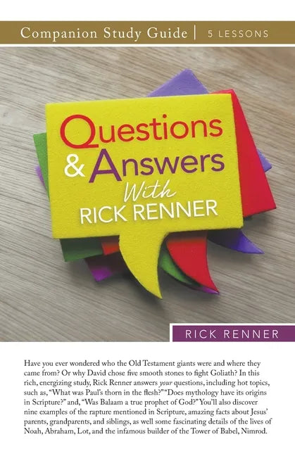 Questions and Answers With Rick Renner Study Guide - Paperback