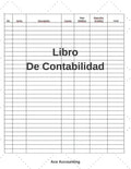Libro De Contabilidad: Un Simple Libro De Contabilidad Para La Teneduría De Libros - Paperback