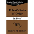 Robert's Rules of Order (in Brief) - Hardcover