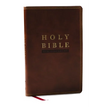 NKJV Super Giant Print New Testament, Brown Leathersoft, Red Letter, Comfort Print - Imitation Leather
