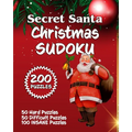 Secret Santa Christmas Sudoku: 200 Sudoku Puzzles - Paperback