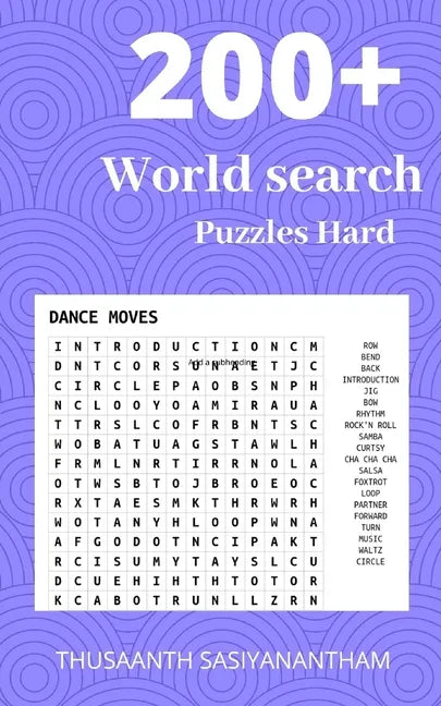 200+ Difficult World search Puzzles Hard: World search puzzle book for Kids & adults - Paperback