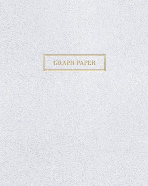 Graph Paper: Executive Style Composition Notebook - White Leather Style, Softcover - 8 x 10 - 100 pages (Office Essentials) - Paperback