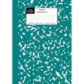 Marble Notebook A5: Teal Green Marble Wide Ruled Journal - Paperback