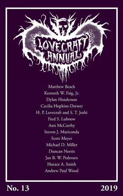 Lovecraft Annual No. 13 (2019) - Paperback