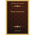 Poems And Verses - Paperback