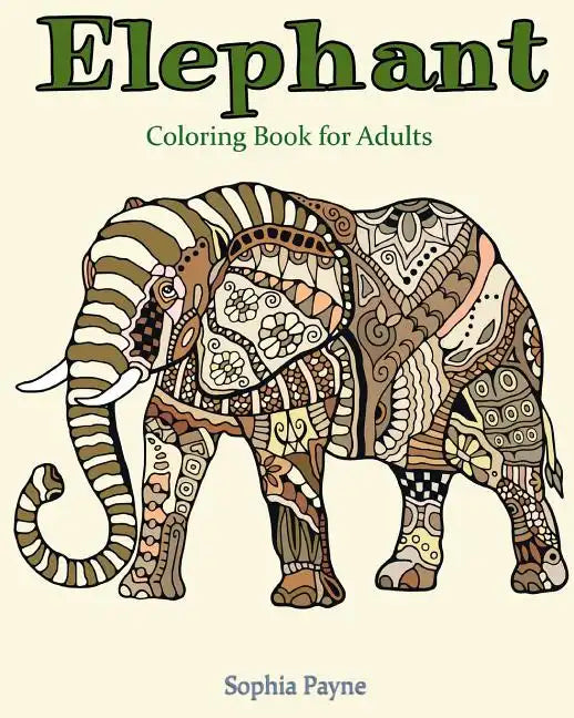 Elephant Coloring Book for Adults - Paperback
