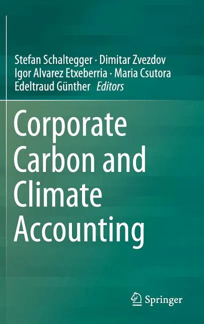 Corporate Carbon and Climate Accounting - Hardcover
