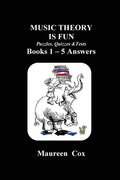 MUSIC THEORY IS FUN Puzzles, Quizzes & Tests Books 1 - 5 Answers - Paperback