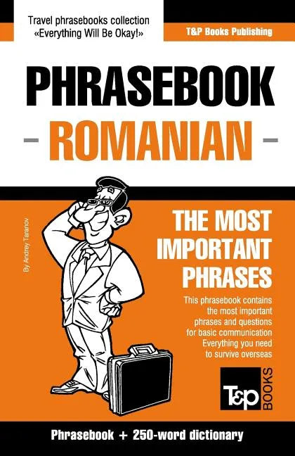 English-Romanian phrasebook and 250-word mini dictionary - Paperback