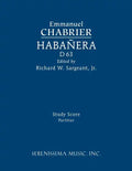 Habanera, D 63: Study score - Paperback