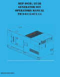 MEP 805B / 815B Generator Set Operators Manual TM 9-6115-671-14 - Paperback