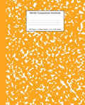 Marble Composition Notebook College Ruled: Orange Marble Notebooks, School Supplies, Notebooks for School - Paperback