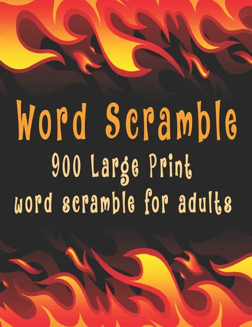 Word scramble: 900 Large Print word scramble for adults - Paperback