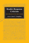 Reader-Response Criticism: From Formalism to Post-Structuralism - Paperback