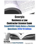Georgia Business & Law Contractor License Exam ExamFOCUS Study Notes & Review Questions - Paperback