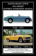 AUSTIN-HEALEY SPRITE MG MIDGET OWNER'S WORKSHOP MANUAL 1958-1971 948 cc - 1098 cc - 1275 cc - Paperback