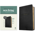 NLT Large Print Thinline Center-Column Reference Bible, Filament Enabled (Leatherlike, Black Holy Windows, Red Letter) - Imitation Leather