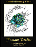 Fantasy Doodles: Adult colouring book - Paperback