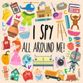 I Spy - All Around Me!: A Fun A-Z Puzzle Book (for Ages 4-6) - Paperback